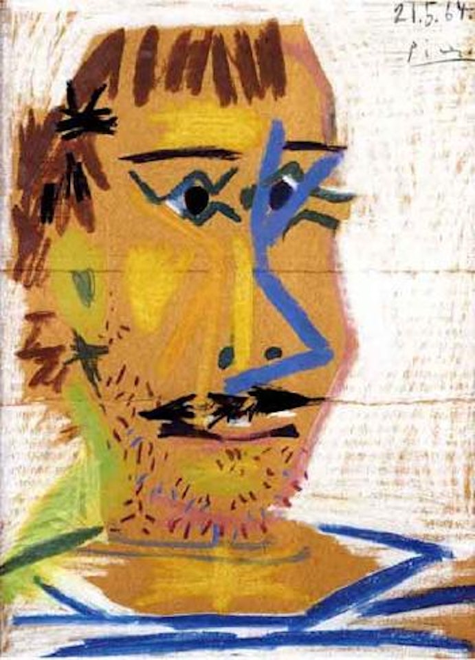 Tete d'homme barbu by Pablo Picasso