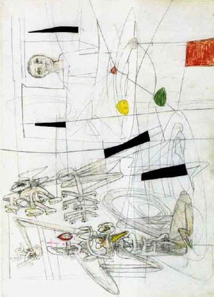 Be grave, a fool is coming by Roberto Matta