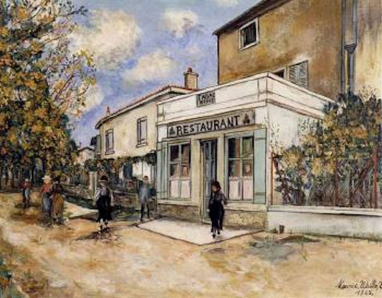 Restaurant Bibet a Saint-Bernard, Ain by Maurice Utrillo