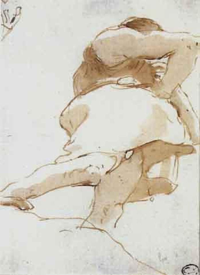 Figure plafonnante d'homme by Giovanni Battista Tiepolo