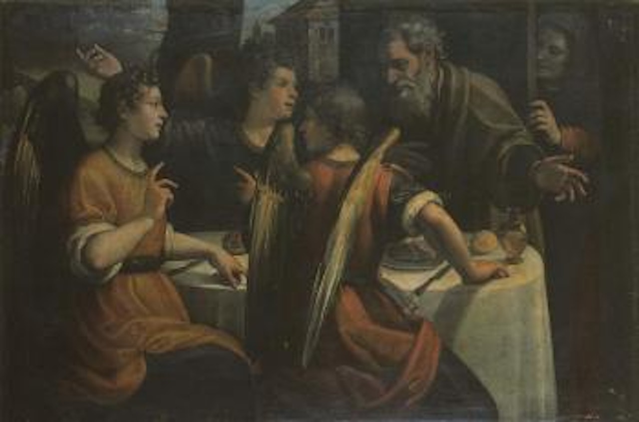 Abraham's announcement by Domenico Fiasella