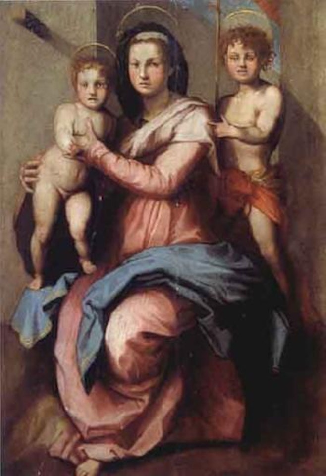 Madonna and Child with Saint John the Baptist by Francesco Salviati