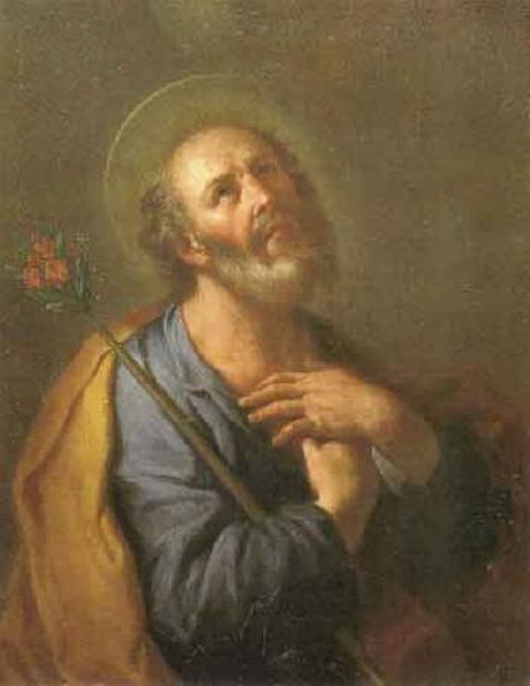 Saint Joseph with stick in blossom by BOLOGNESE SCHOOL
