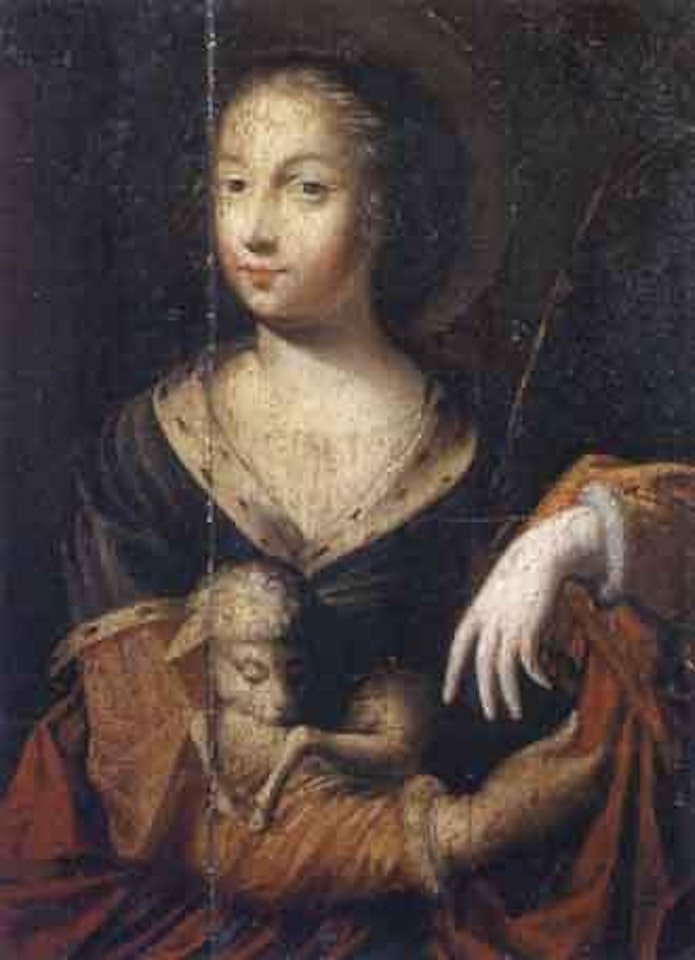 Saint Agnes by French School