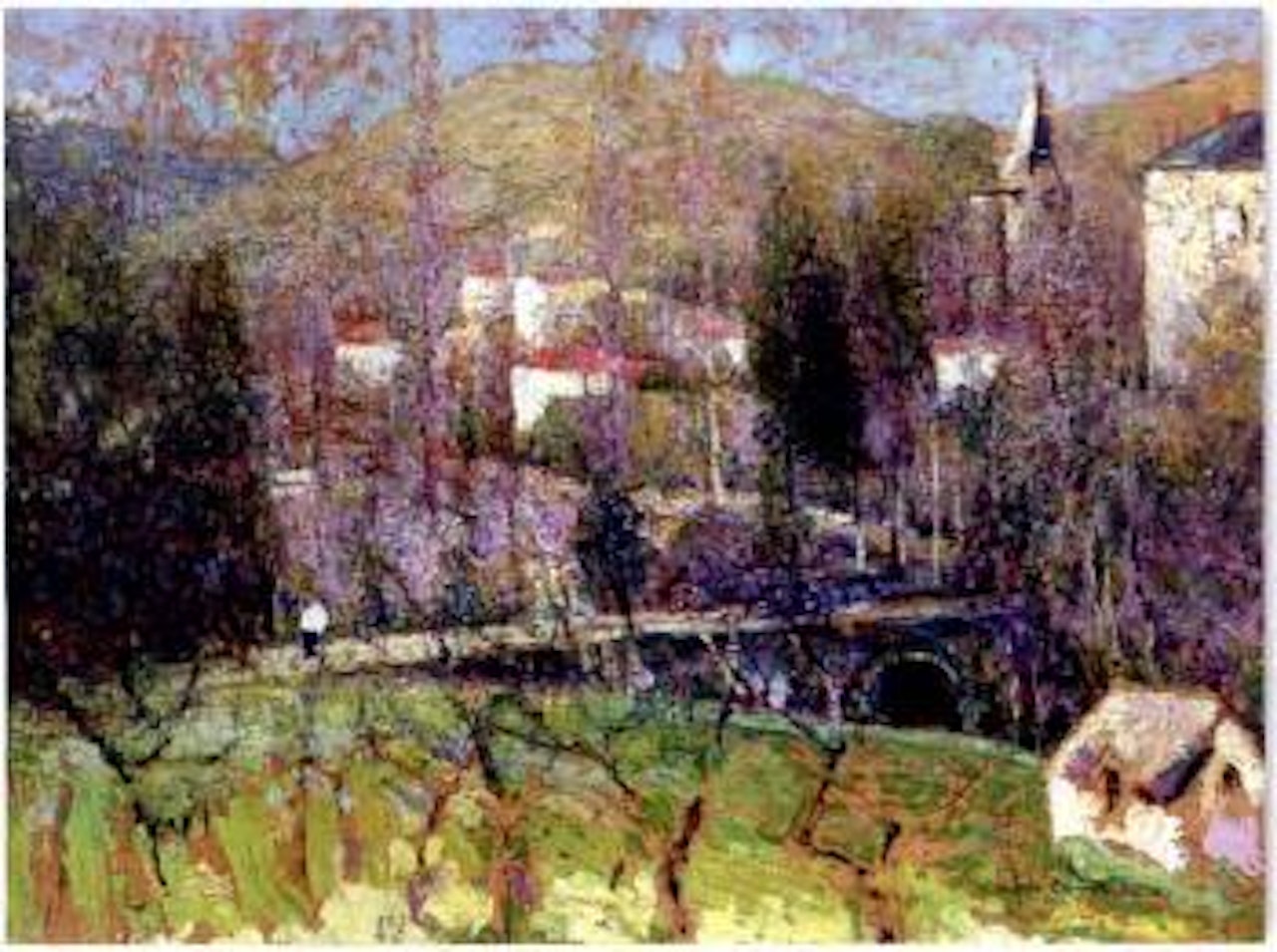 Le pont de Chanonat by Victor Charreton