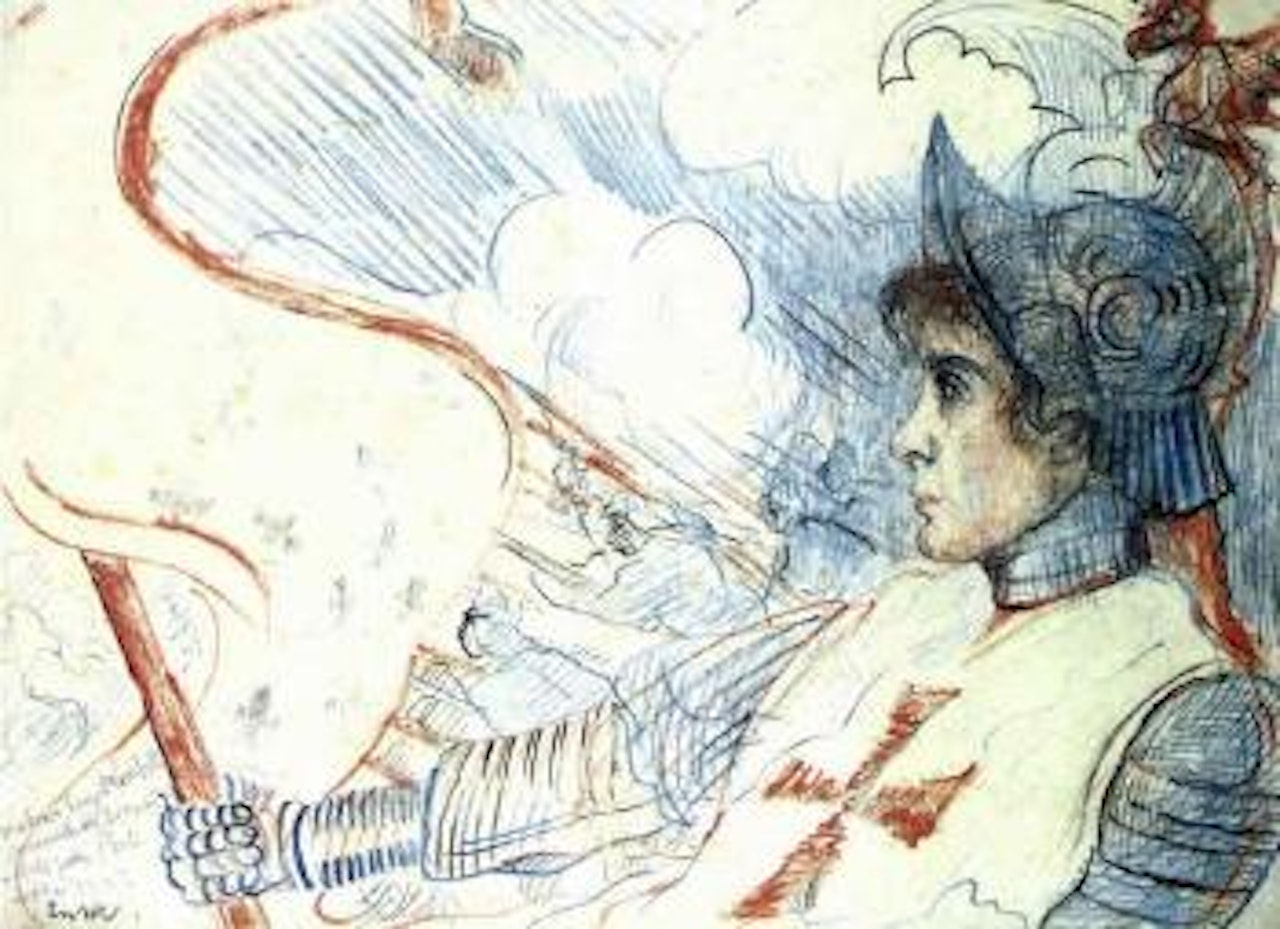 Emma Lambotte as Jeanne d'Arc by James Ensor