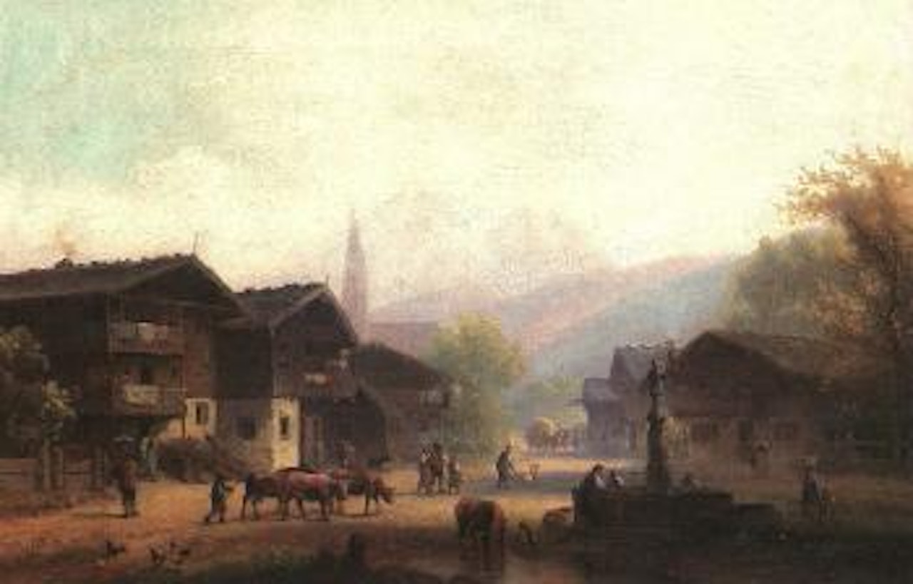 Morning in Leitzachtale by Anton Doll