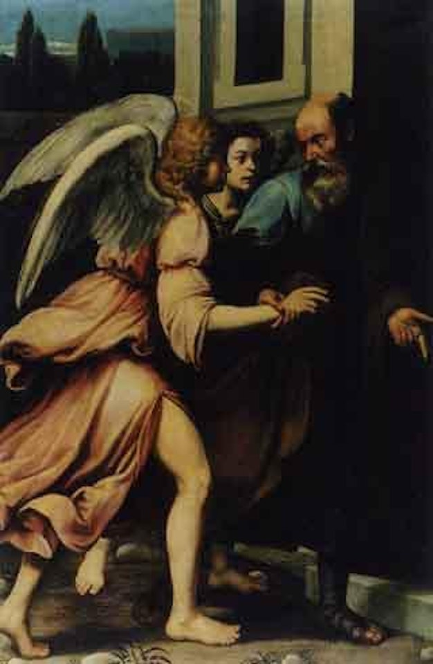 Freeing of Peter from prison by Italian School