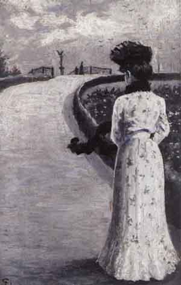 Sunday promenade in Langeline Park, Copenhagen by Paul Fischer