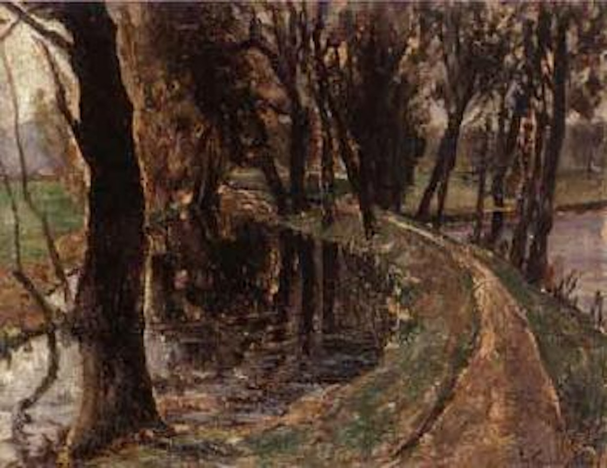Woodland road by Olga Wisinger-Florian