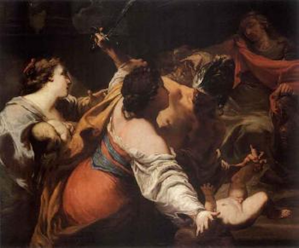 Judgement of Solomon by Circle of Luca Giordano
