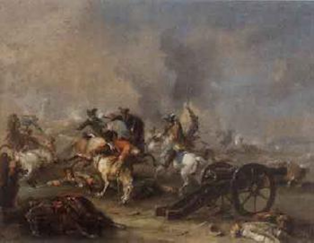 Battle scenes by Francesco Giuseppe Casanova