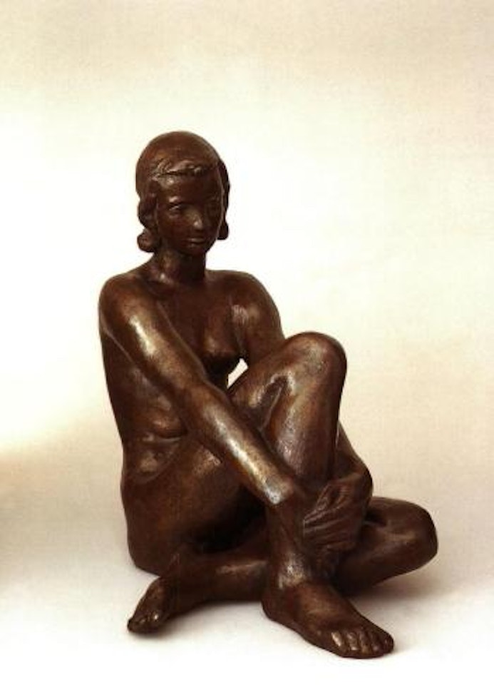 Woman dreaming by Fritz Klimsch