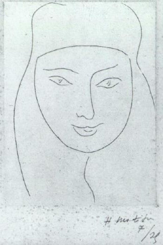 Une religieuse a l'expression candide by Henri Matisse