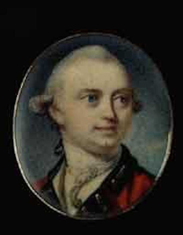 Officer in scarlet coat by Richard Cosway