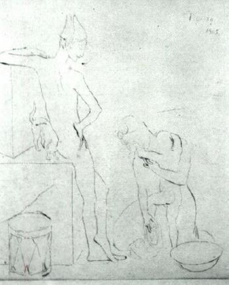 Le bain, from La suite des Saltimbanques by Pablo Picasso