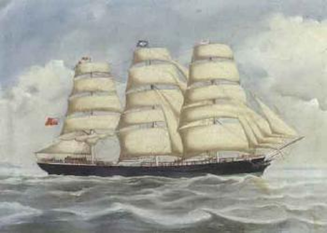 Clipper ship, Slieve Roe by English School