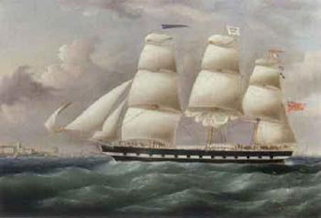 Edmund D Graham off a Danish coast by English School