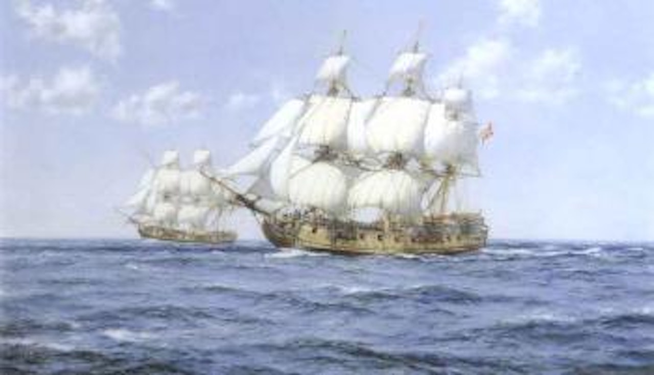 Duke and Duchess by Montague Dawson