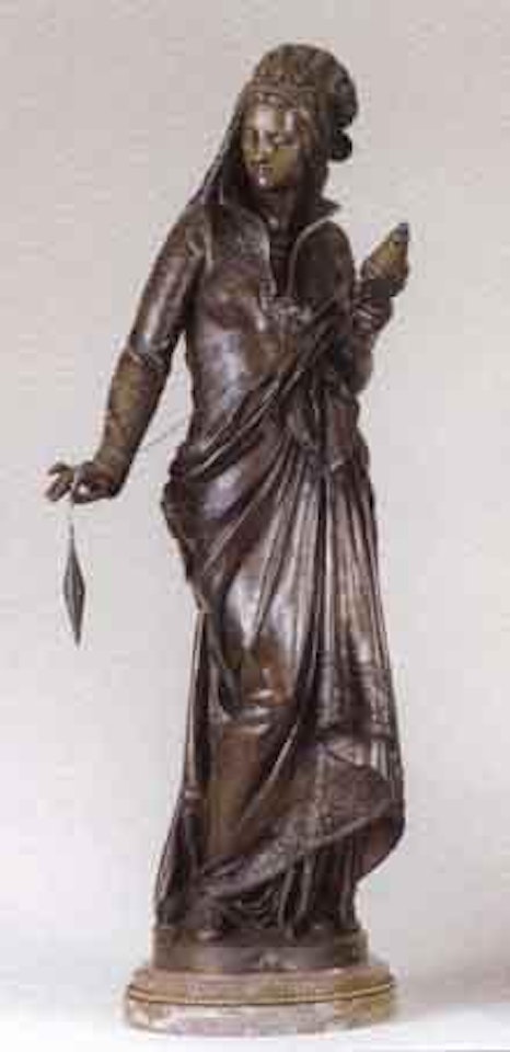 Lady spinning by Albert-Ernest Carrier-Belleuse