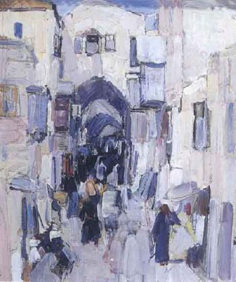 Crowded street by Leon Gaspard