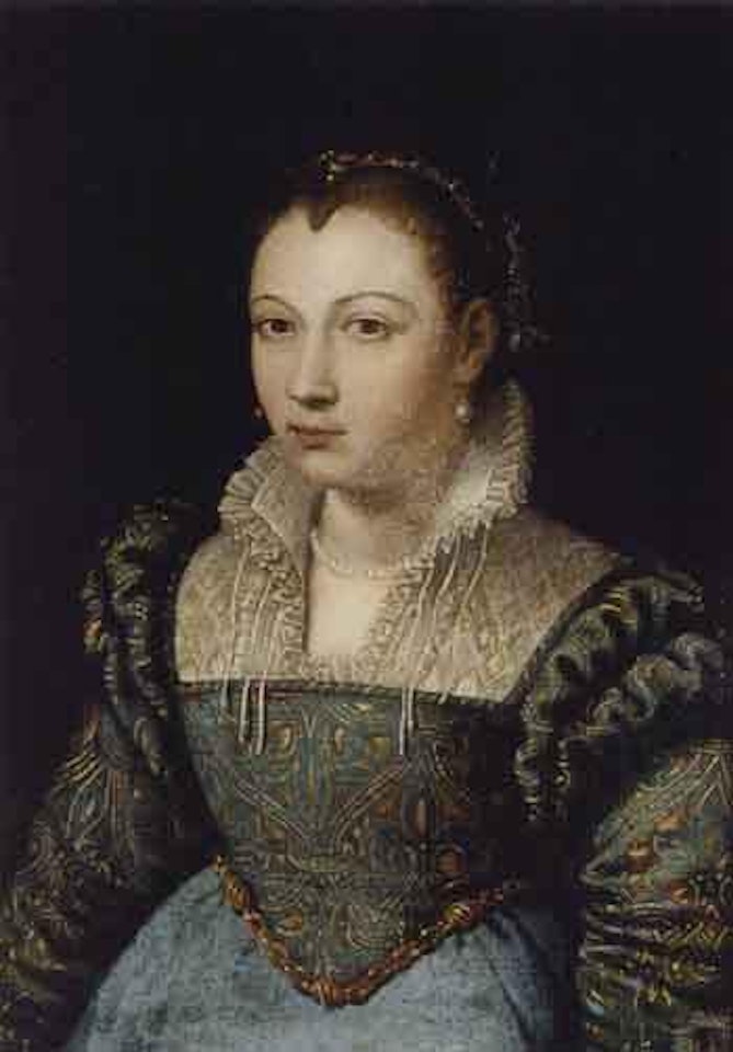 Portrait of elegant woman by Italian School