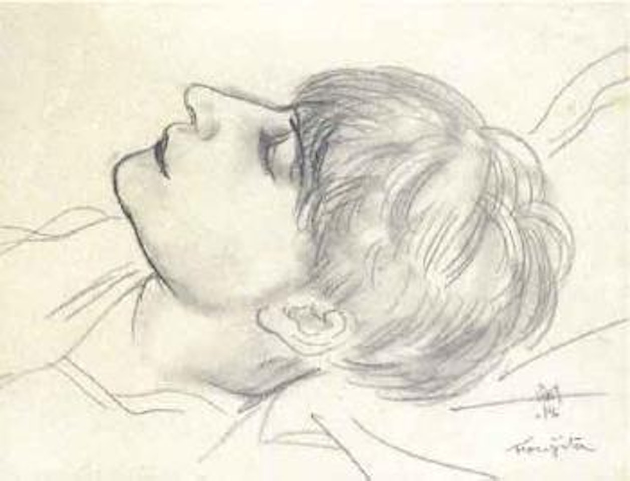 Modele endormie by Leonard Tsuguharu Foujita