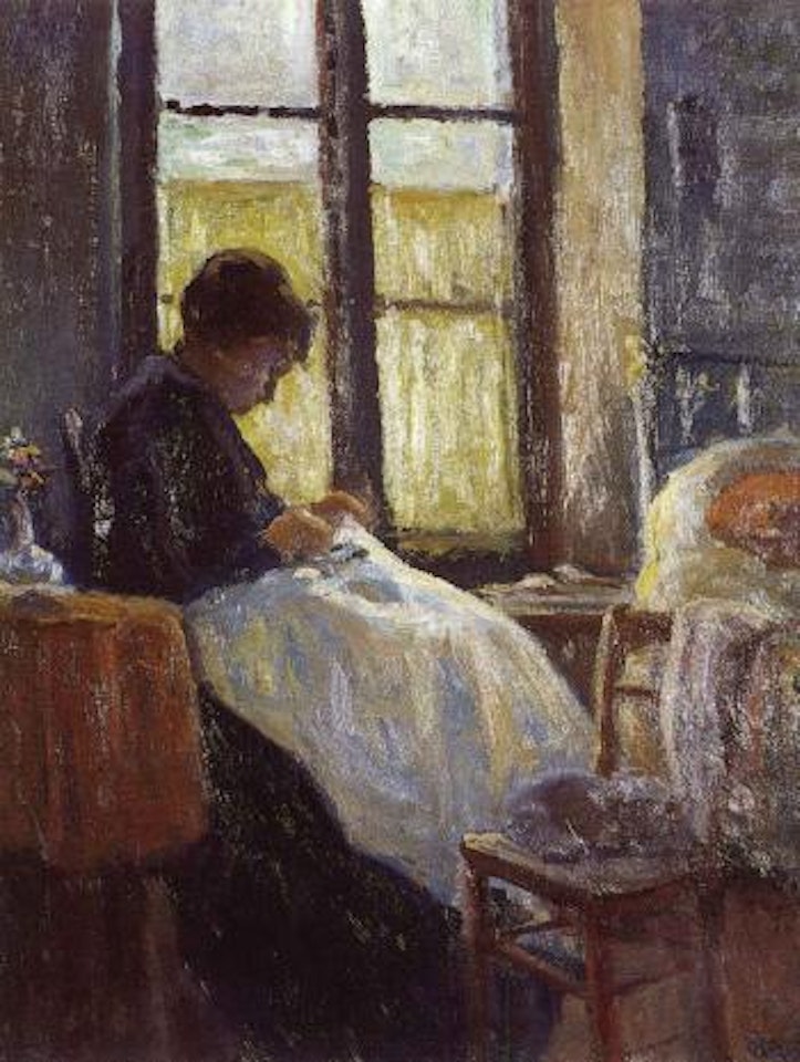 Madame Luce a Rolleboise by Maximilien Luce