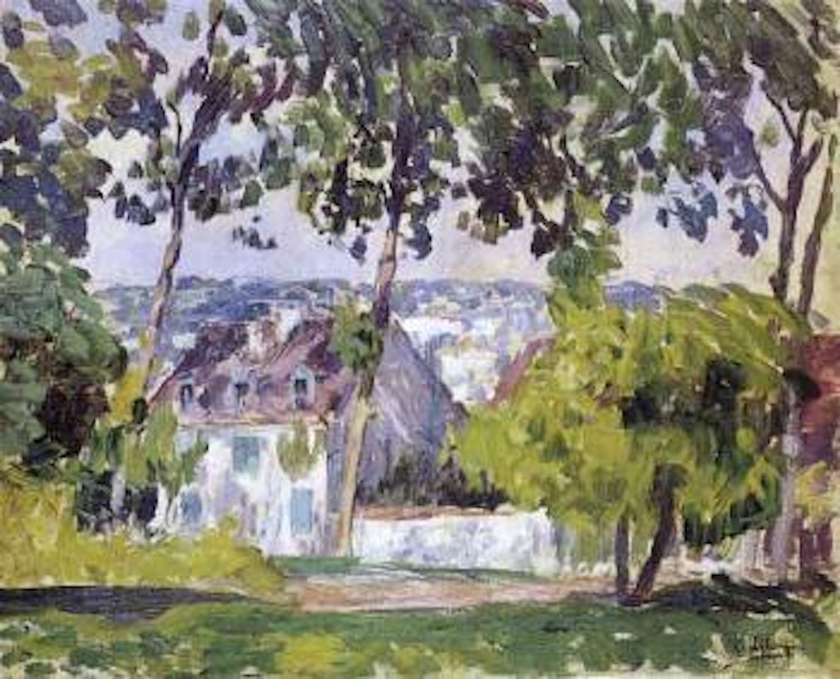 Maison a travers les arbres by Henri Lebasque