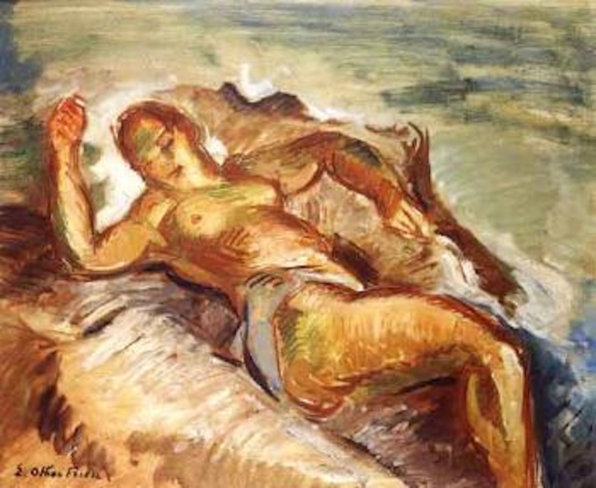 Baigneuses sur les rochers by Othon Friesz