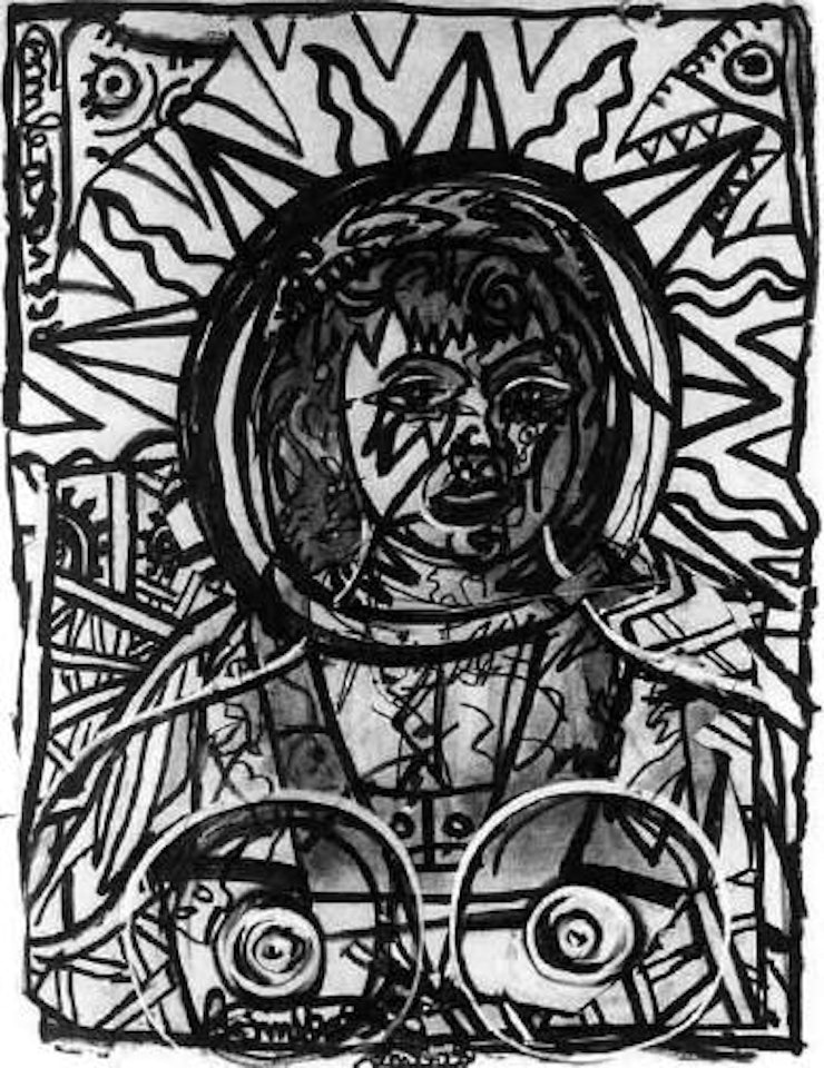 Portrait de femme by Robert Combas