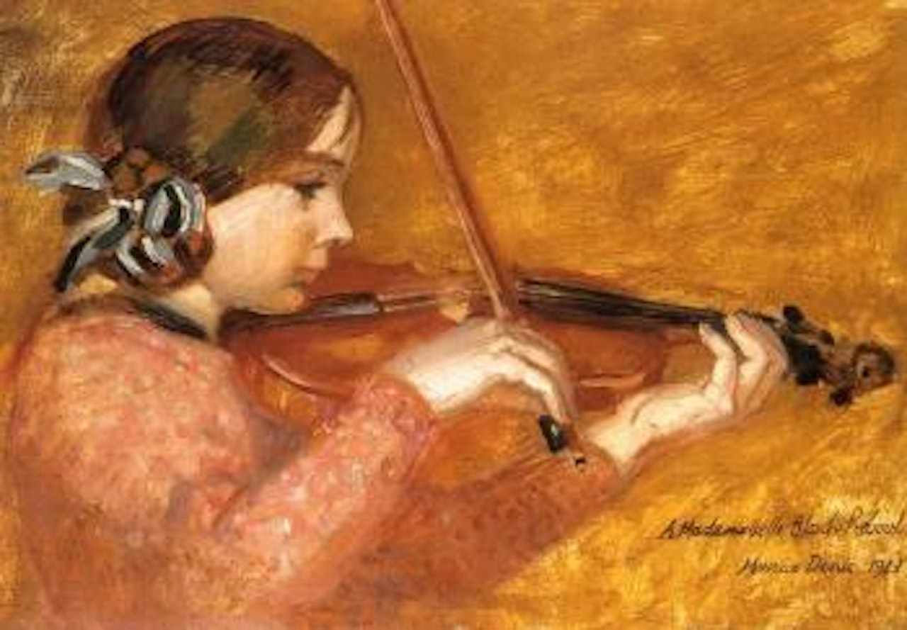 Jeune fille au violon by Maurice Denis