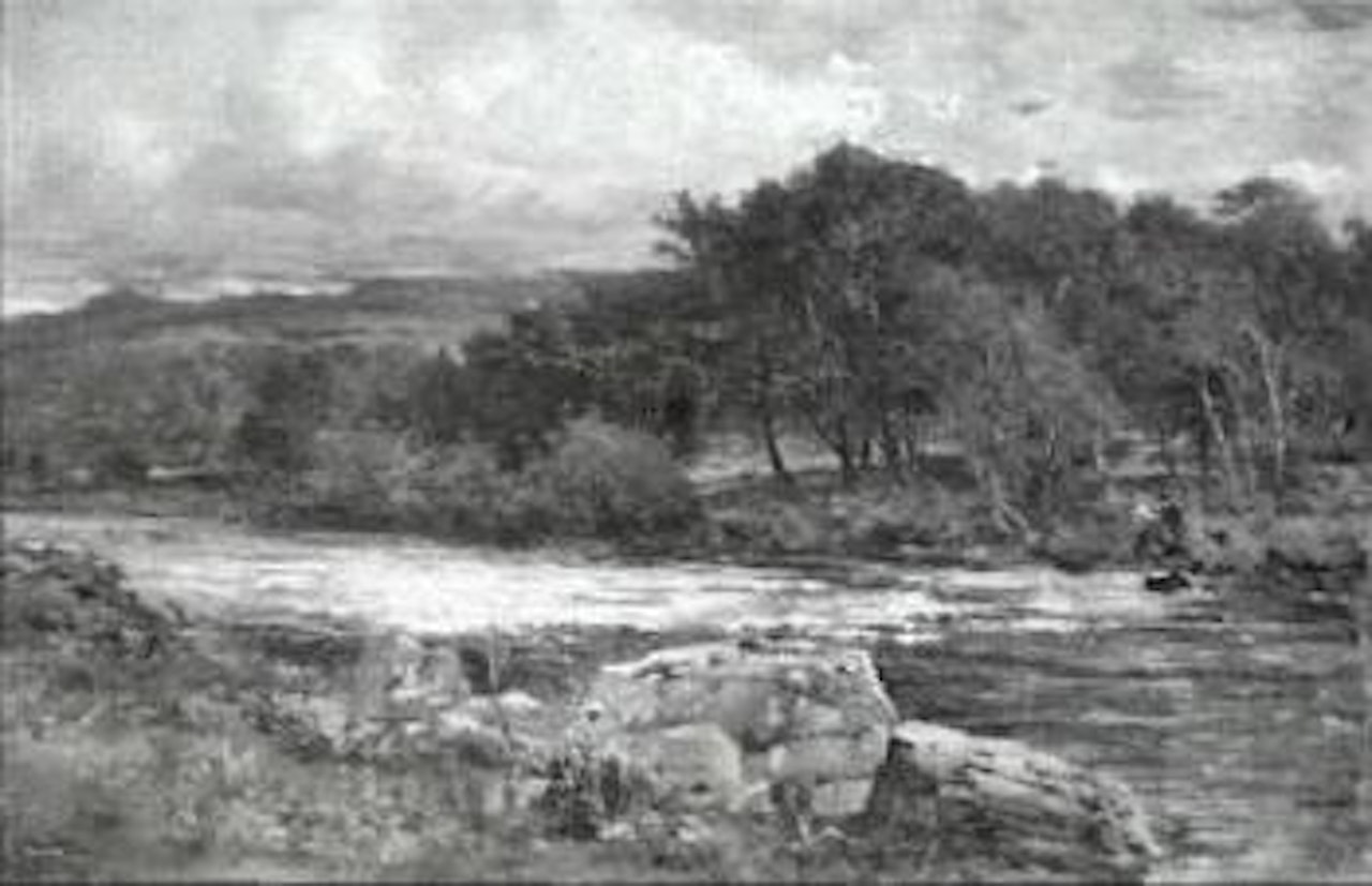 Stormy weather, N Wales by Benjamin Williams Leader