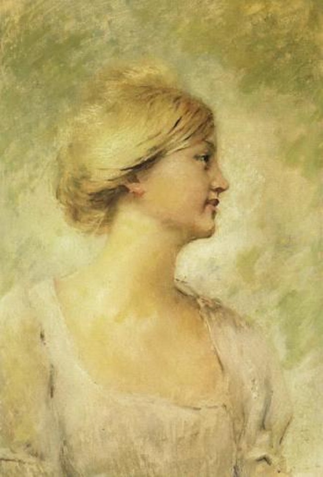 Young girl by Konstantin Makovsky