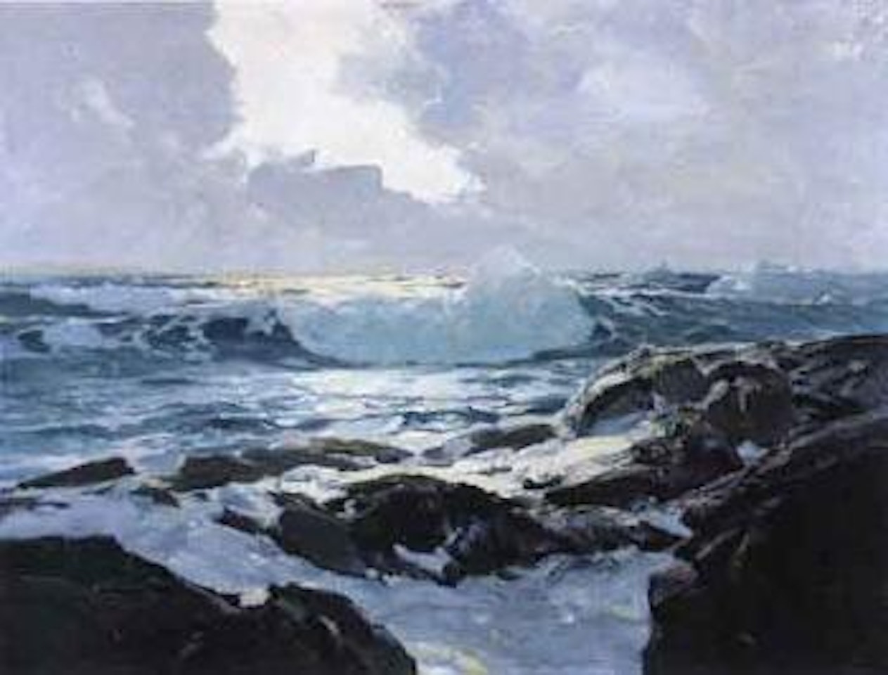 Breaking waves by Frederick Judd Waugh
