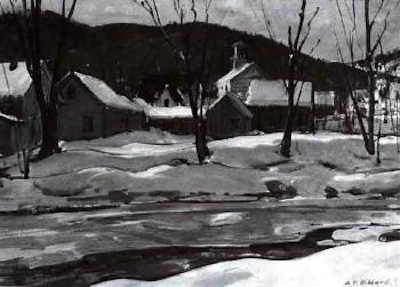 Bald mountain brook at Jamaica, Vermont by Aldro Thompson Hibbard