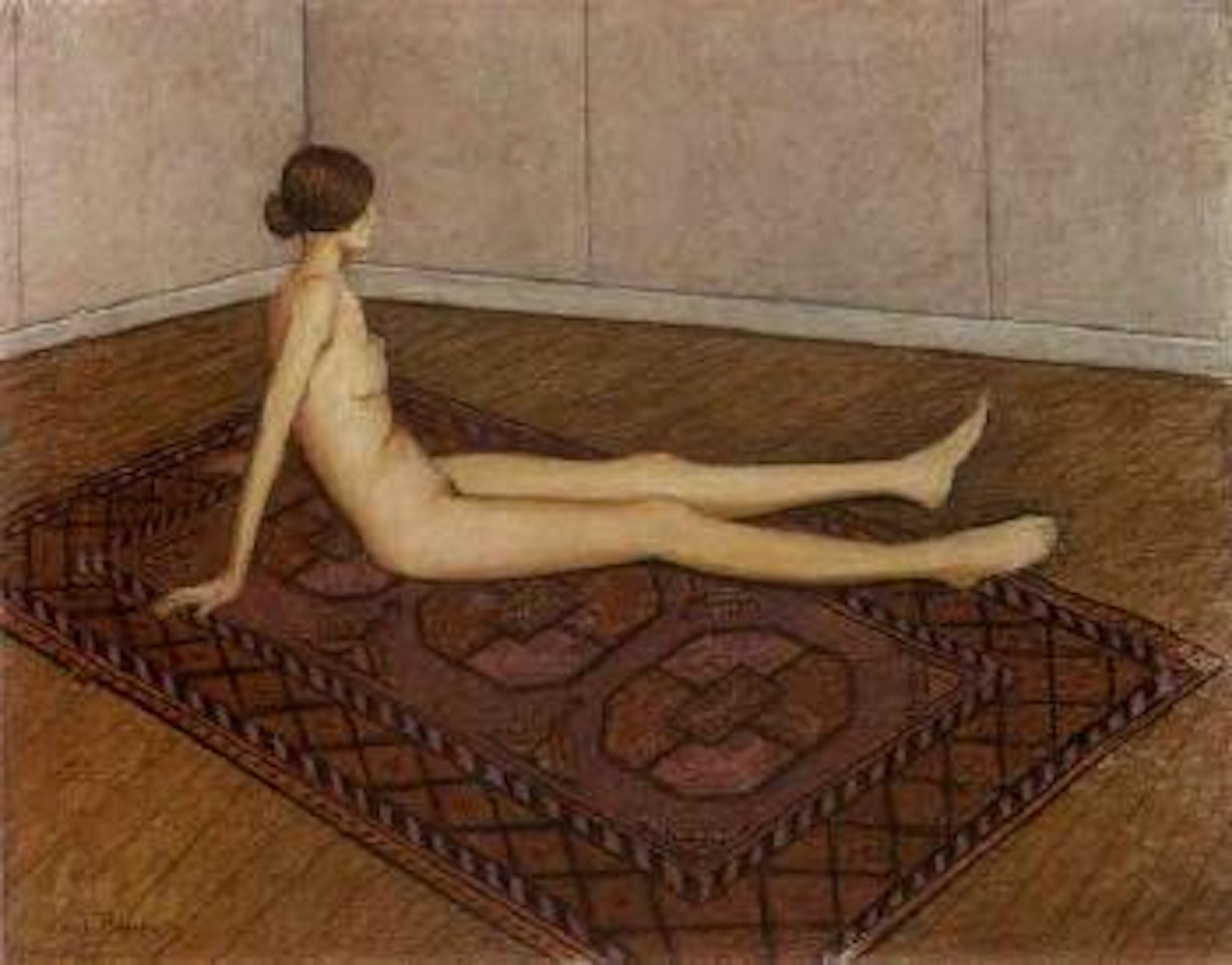 Figure on the floor by John Brack