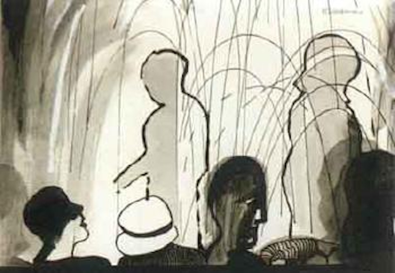 At the theatre by Charles Blackman
