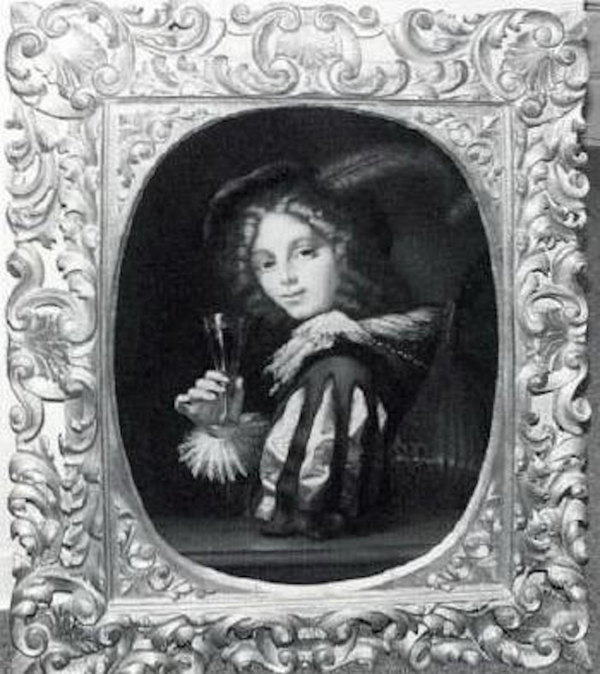 Portrait said to be of Louis XIV, young nobleman with a mandolin by French School