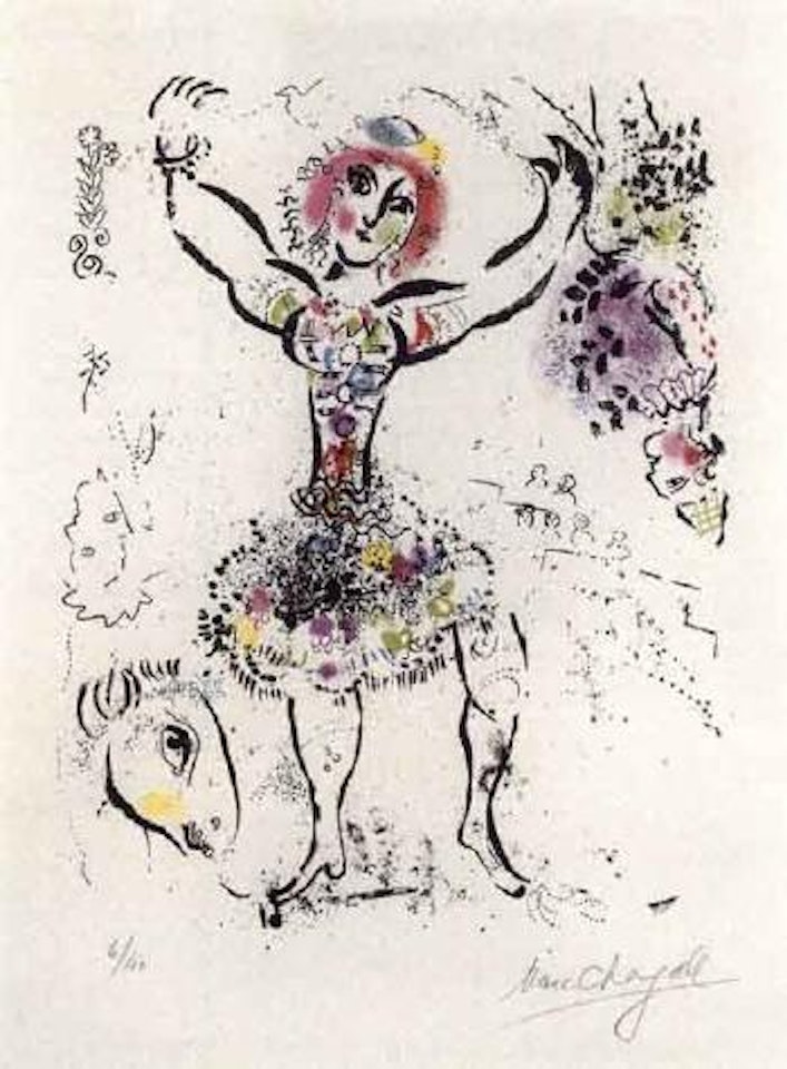 La jongleuse by Marc Chagall