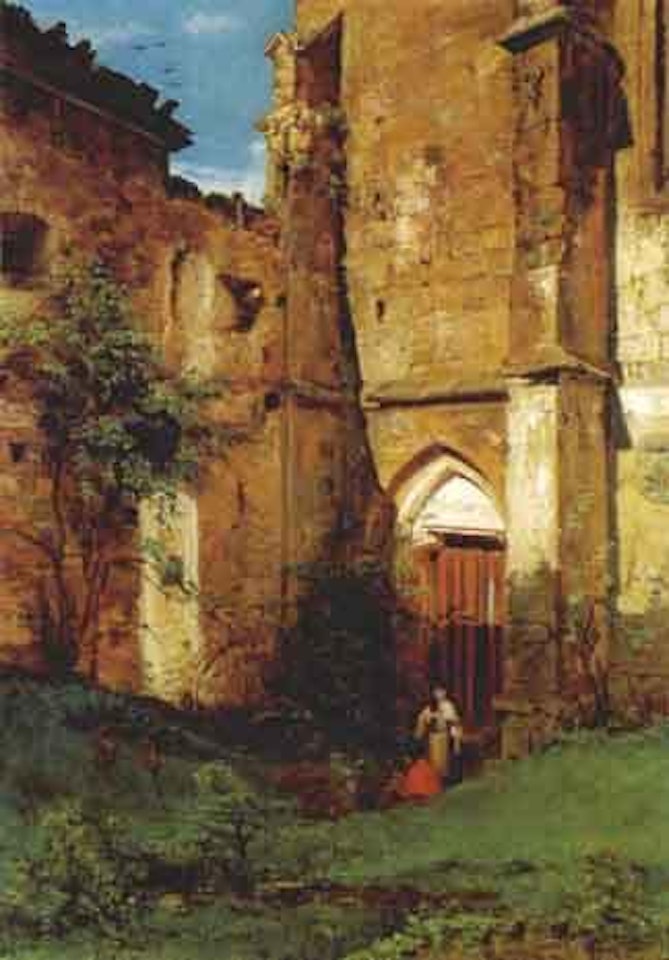 Convent with figures by Robert Russ