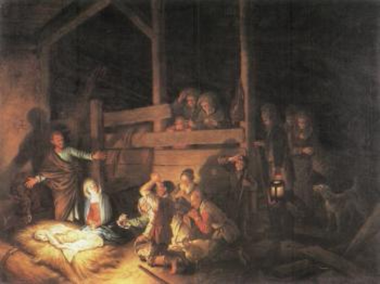 The Adoration of the shepherds by Christian Wilhelm Ernst Dietrich