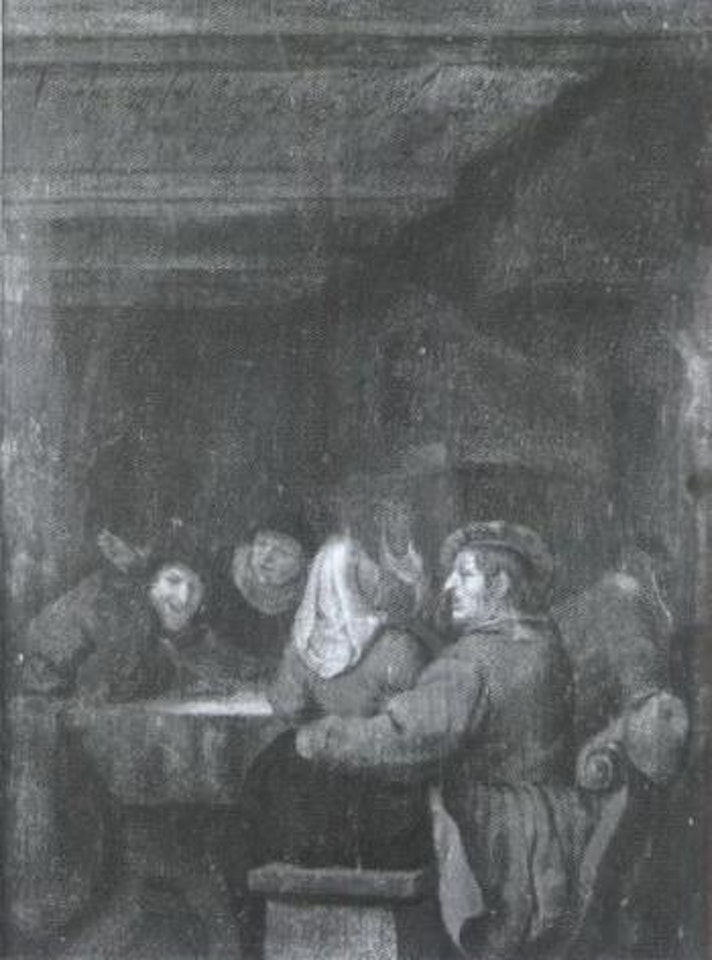 Interior scene with figures by Jan Miense Molenaer