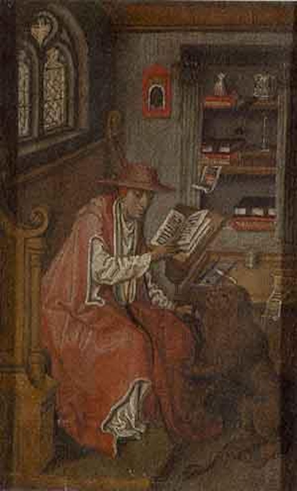 Lion and Saint Hieronymus by German School