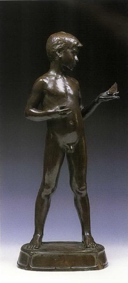 Enfant au papillon by Jean Dunand