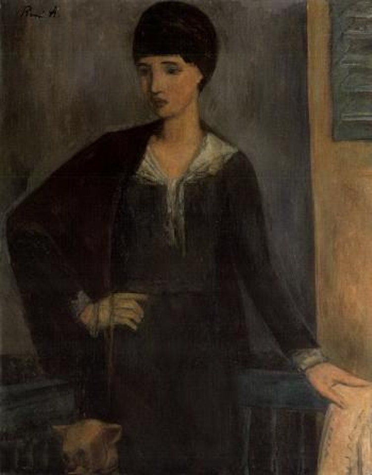 Portrait of woman by Rene Auberjonois