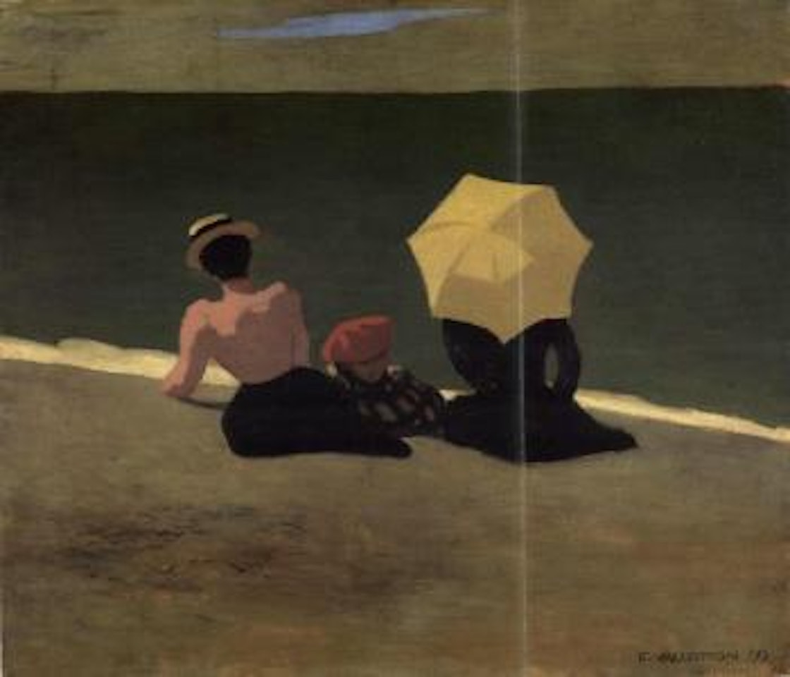 On the beach by Félix Vallotton