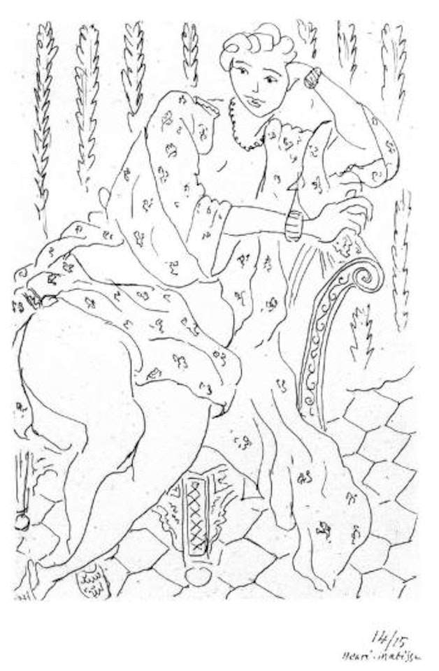 Figure au fauteuil turc by Henri Matisse