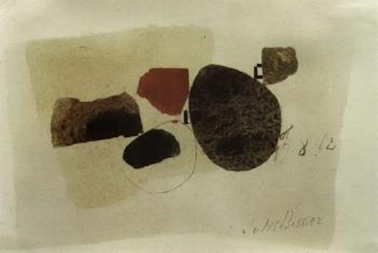Abstract composition by Julius Bissier
