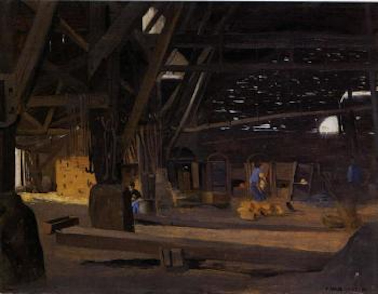 The blacksmith, Chaux de Pully by Félix Vallotton